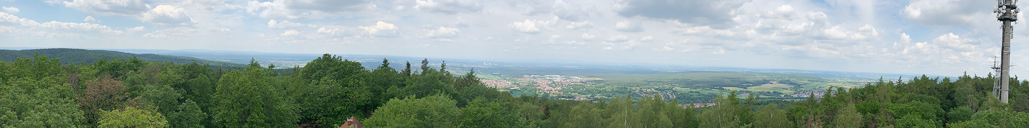 Panorama Ausblick vom Hahnenkamm-Turm